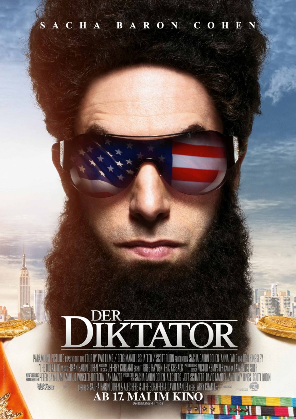 Nieuwe poster The Dictator heeft oogje op de States