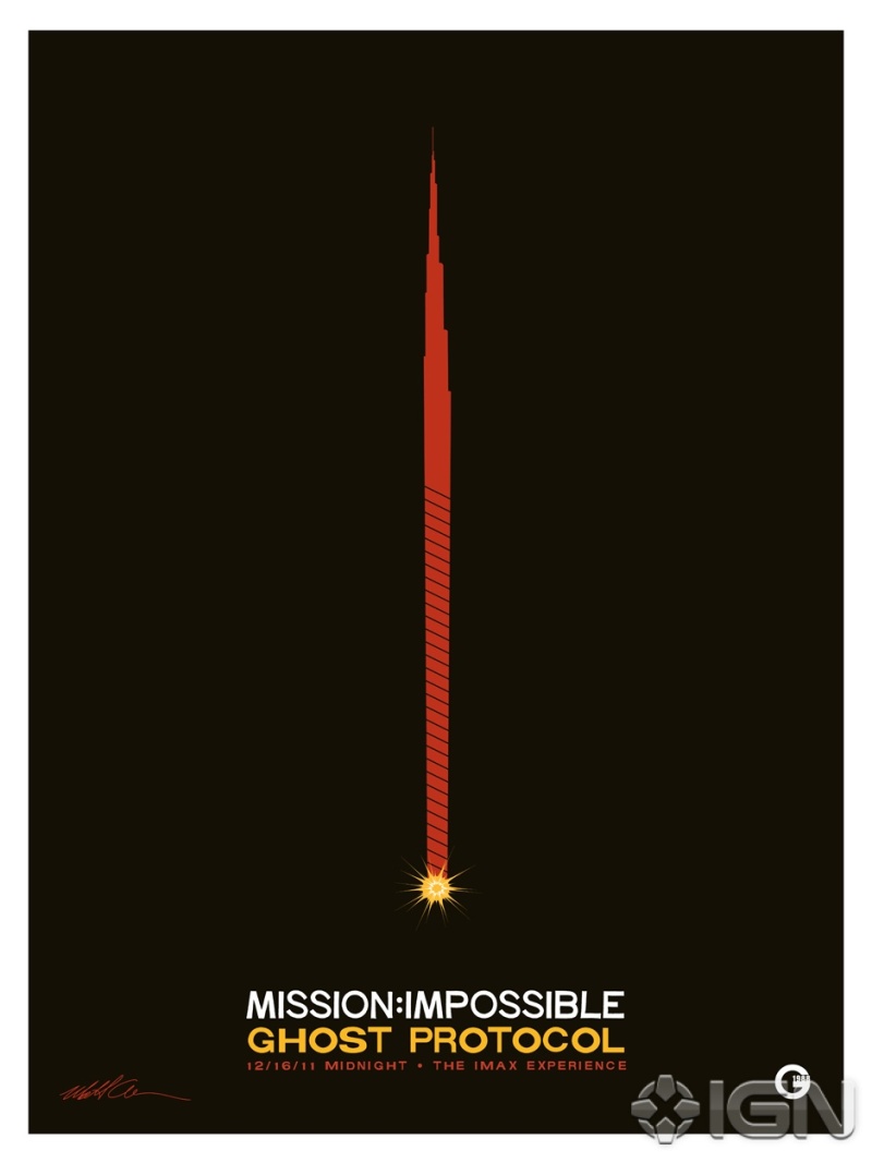 Artistieke IMAX-poster Mission: Impossible - Ghost Protocol