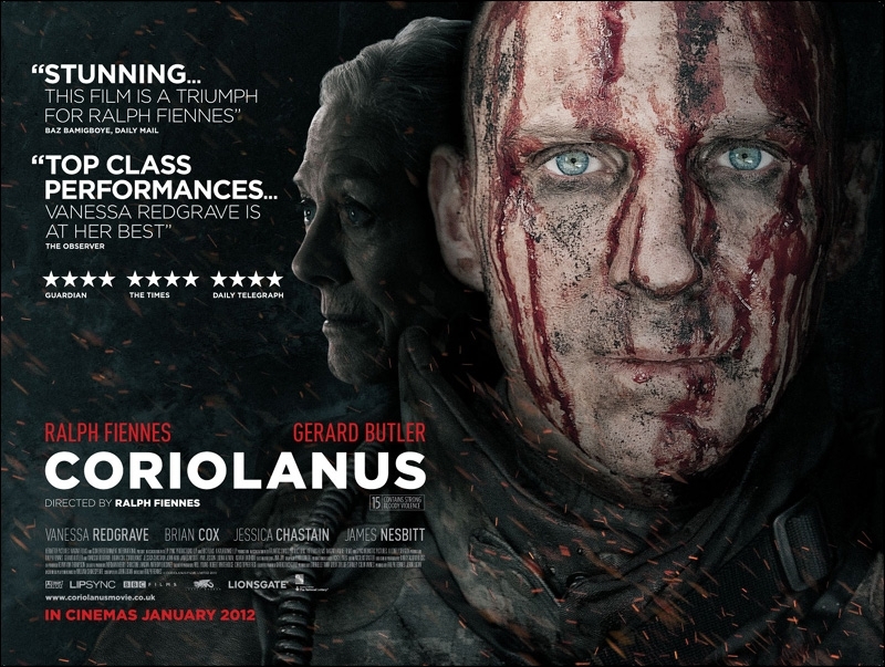 Bloederige poster Coriolanus