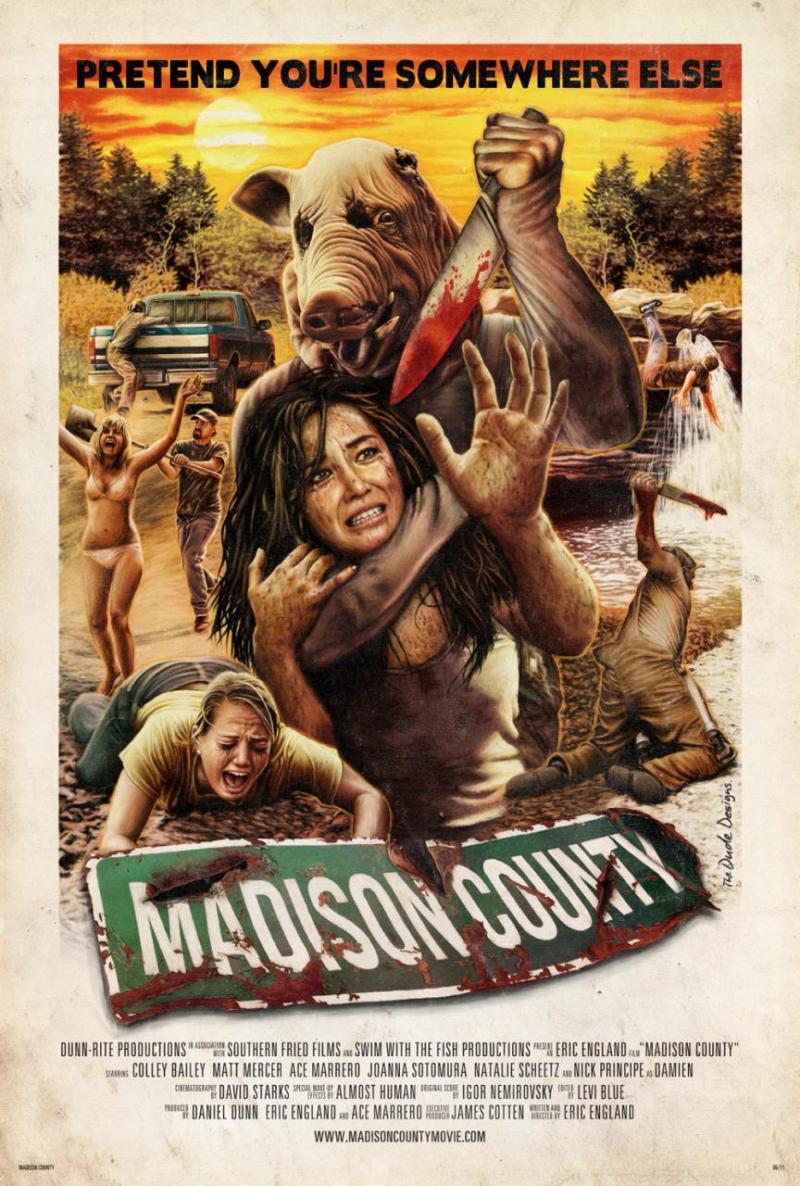 Knappe poster horrorfilm Madison County
