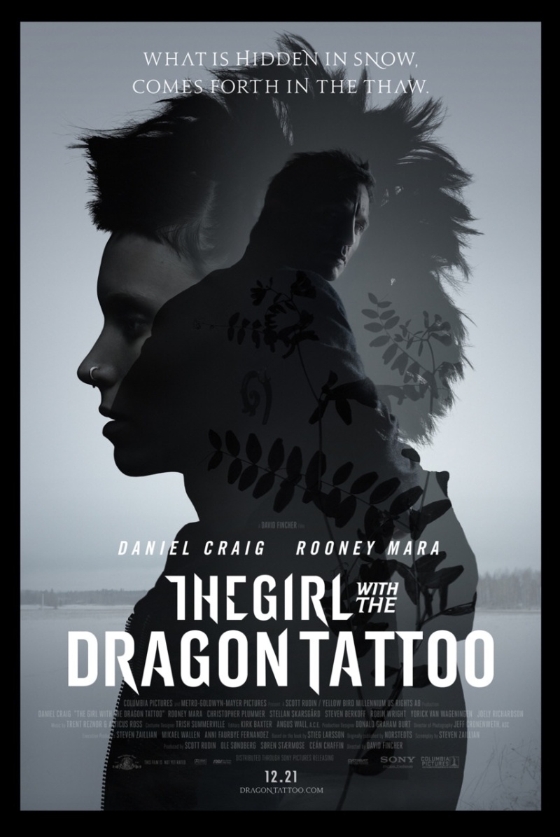 Nieuwe poster The Girl with the Dragon Tattoo