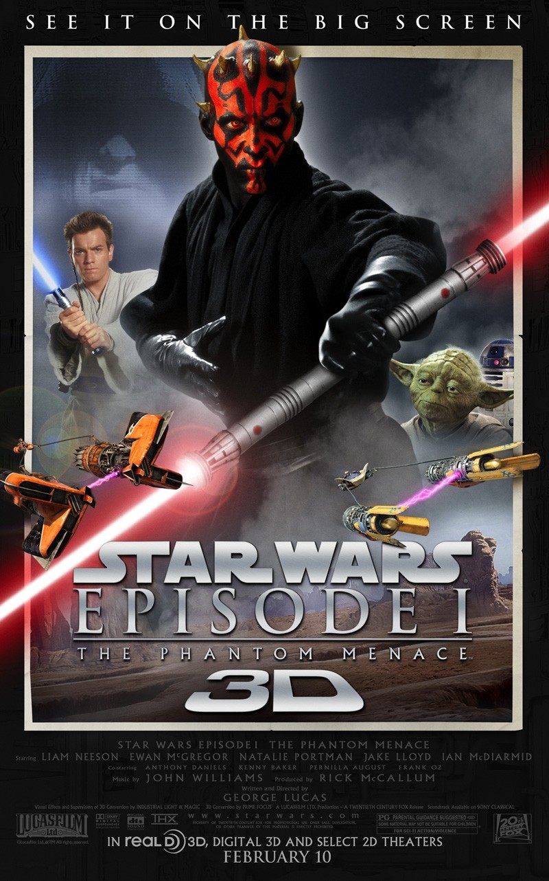 Poster Star Wars: Episode I The Phantom Menace 3D