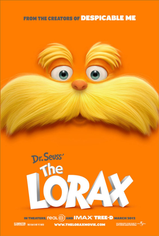 Flinke snor op de teaser poster The Lorax