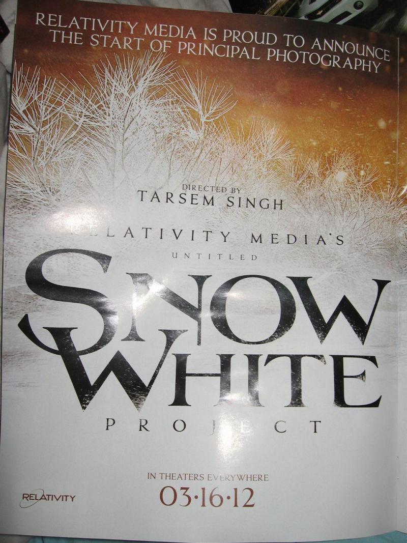 Eerste posters Tarsem Singh's Snow White