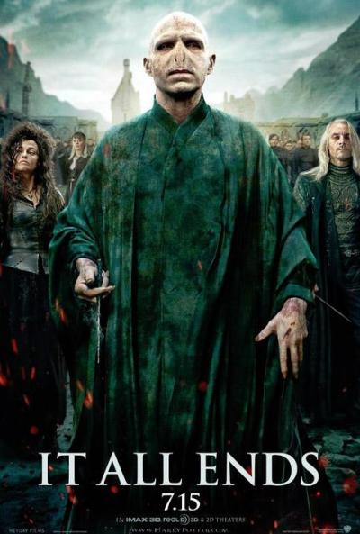 Harry Potter 7.2 poster: Voldemort en zijn Dooddoeners