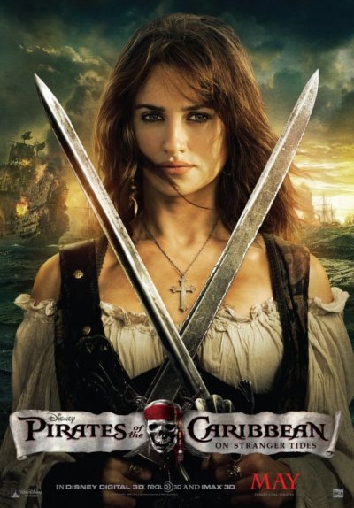 Penelope Cruz op nieuwe Pirates 4 poster