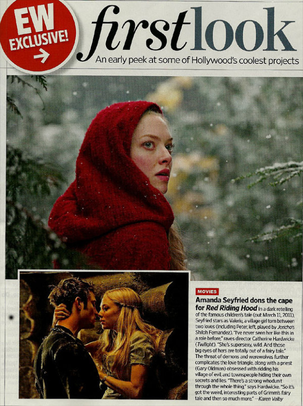 Eerste foto's Red Riding Hood!