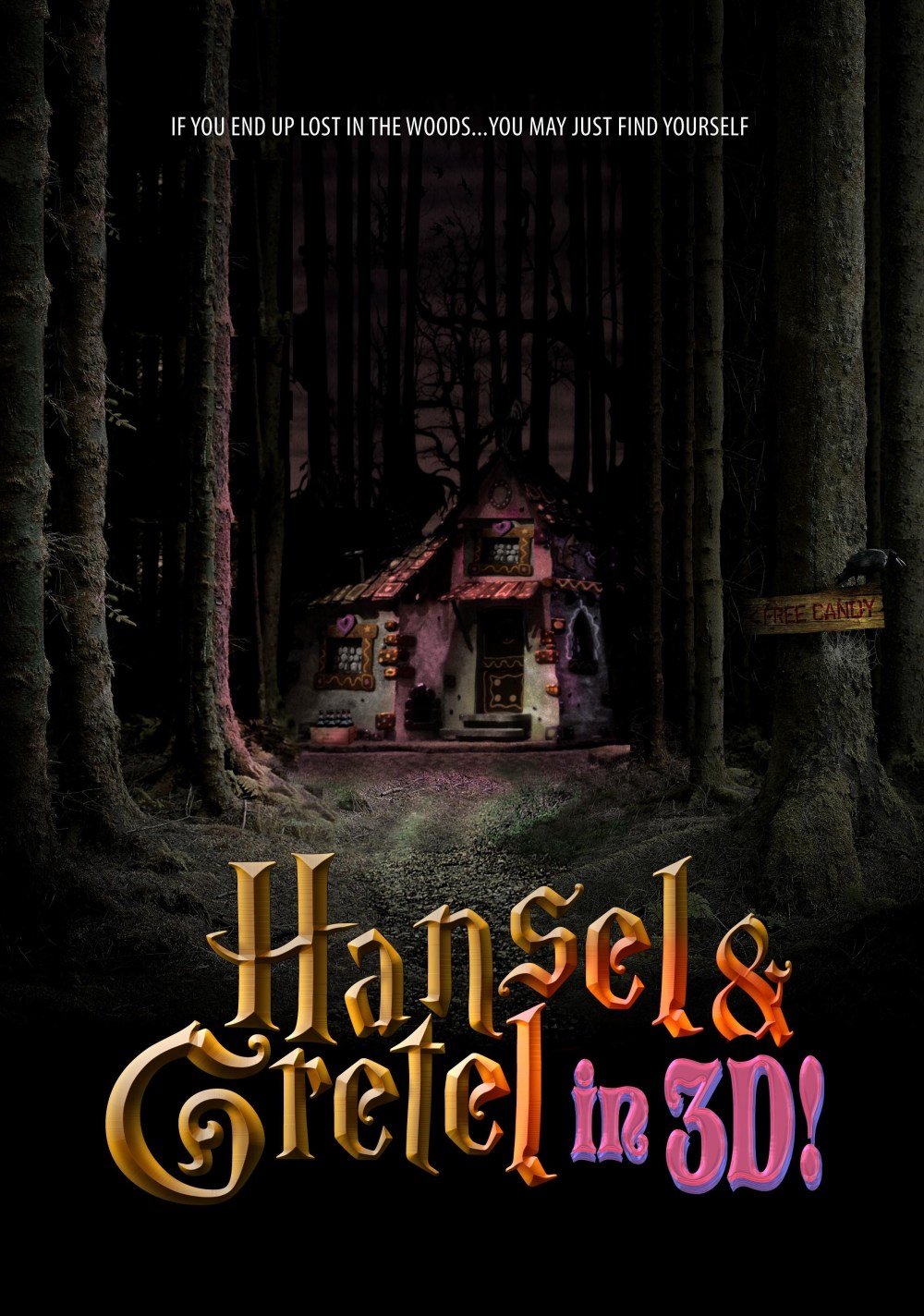 Teaserposter Hansel and Gretel in 3D
