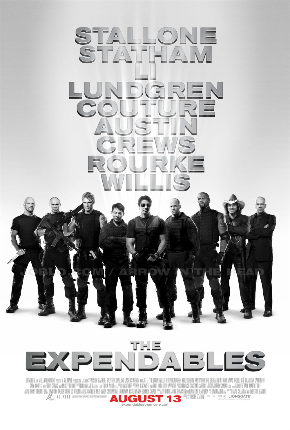 Definitieve filmposter The Expendables