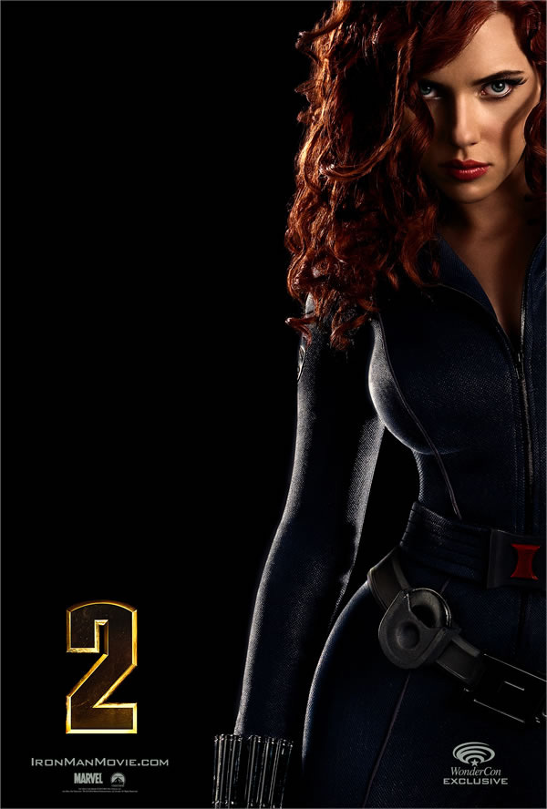 Exclusieve Black Widow karakterposter Iron Man 2