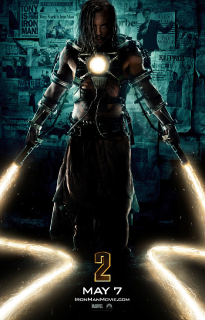 Iron Man 2 Clue en Whiplash poster!