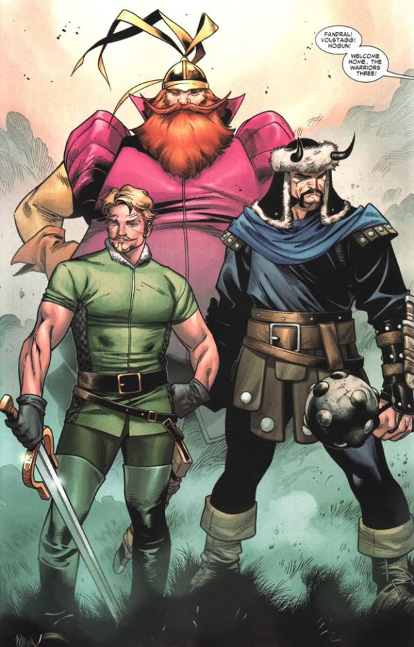 The Three Warriors gecast voor Thor