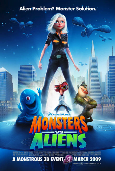 Poster Monsters Vs Aliens