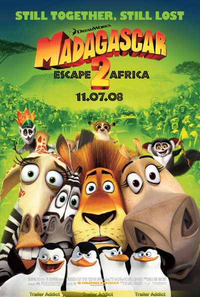 Madagascar 2 trailer + poster