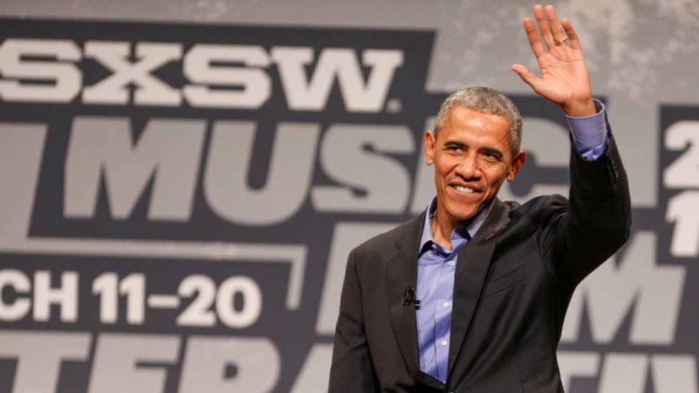 Obama geeft speech bij het SXSW festival