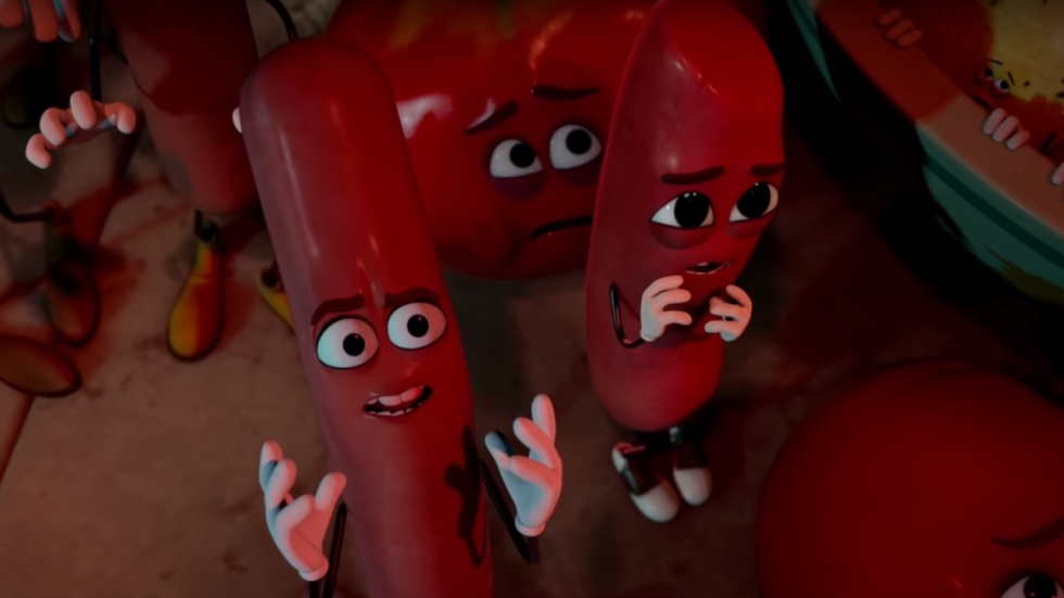 Knakworstjes vrezen voor hun leven in eerste trailer 'Sausage Party'