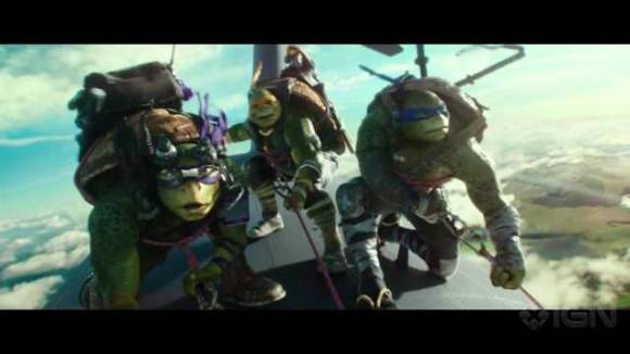 Teenage Mutant Ninja Turtles: Out of the Shadows - "Airplane Jump" Clip
