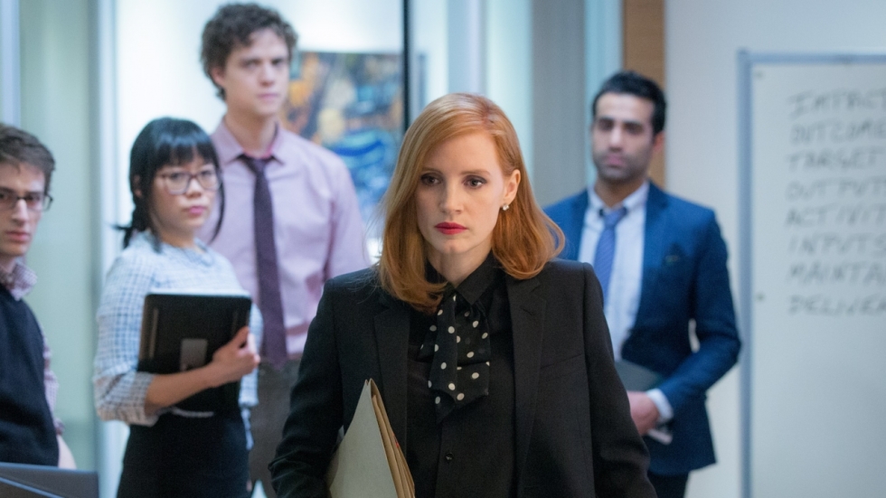 Jessica Chastain is voor wapencontrole in trailer 'Miss Sloane'