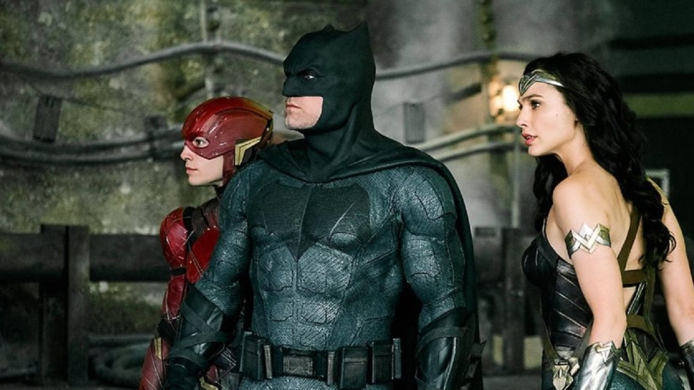 Flash, Batman en Wonder Woman op foto 'Justice League'