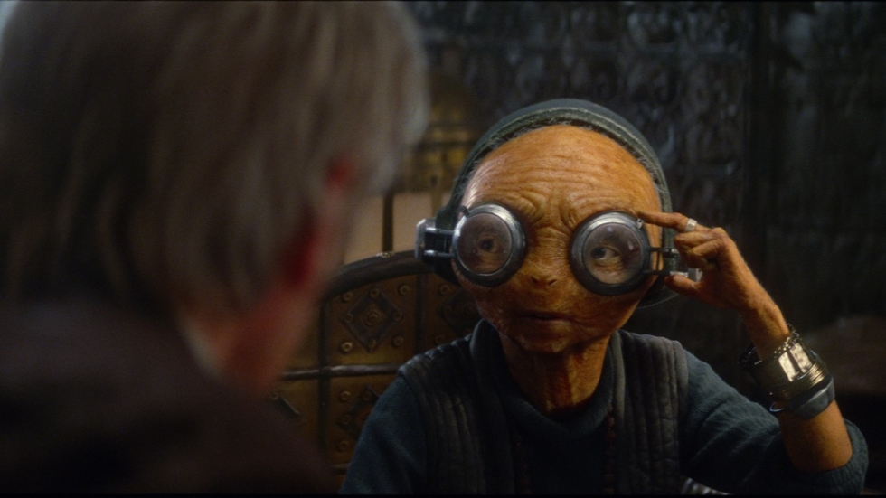 Is dit wat Maz Kanata doet in 'Star Wars: The Last Jedi'?