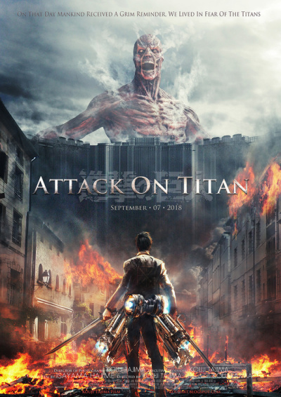 Eerste beelden & poster bizarre 'Attack on Titan'