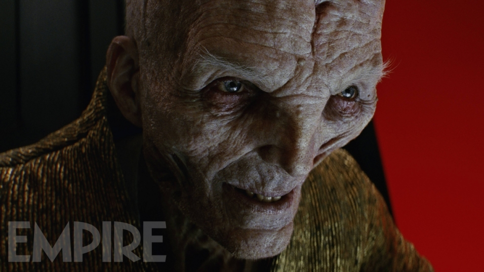 Sinistere foto Supreme Leader Snoke in 'Star Wars: The Last Jedi'