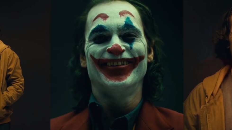 Foto geschminkte Joaquin Phoenix als The Joker!