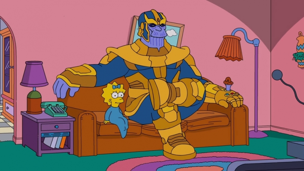 Thanos op bezoek bij 'The Simpsons'
