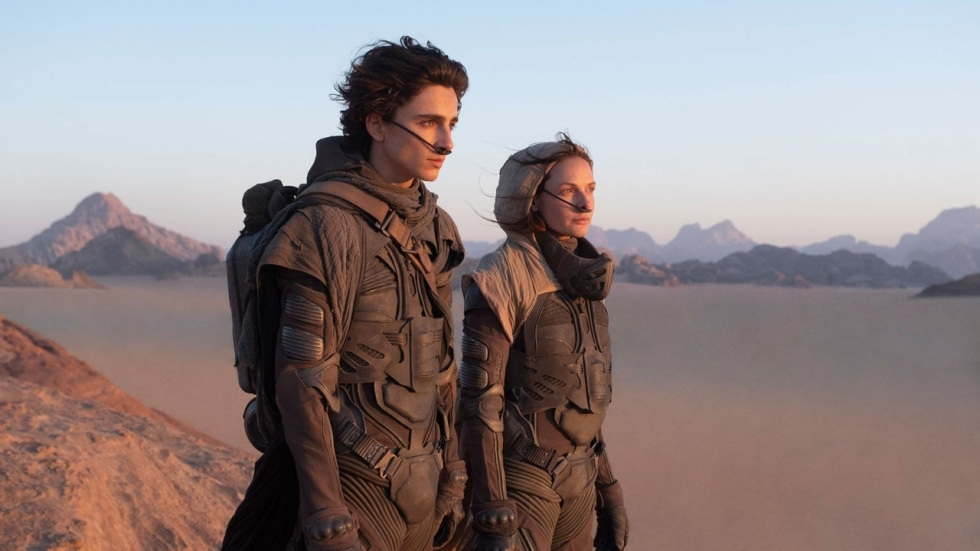 Gave nieuwe foto's sci-fi epos 'Dune' tonen Jason Momoa en Timothée Chalamet