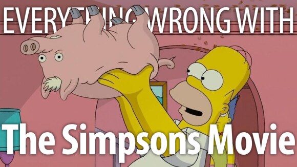 CinemaSins - Everything wrong with the simpsons movie in 15 minutes or less