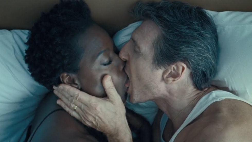 'Liam Neeson tongzoende met Viola Davis'