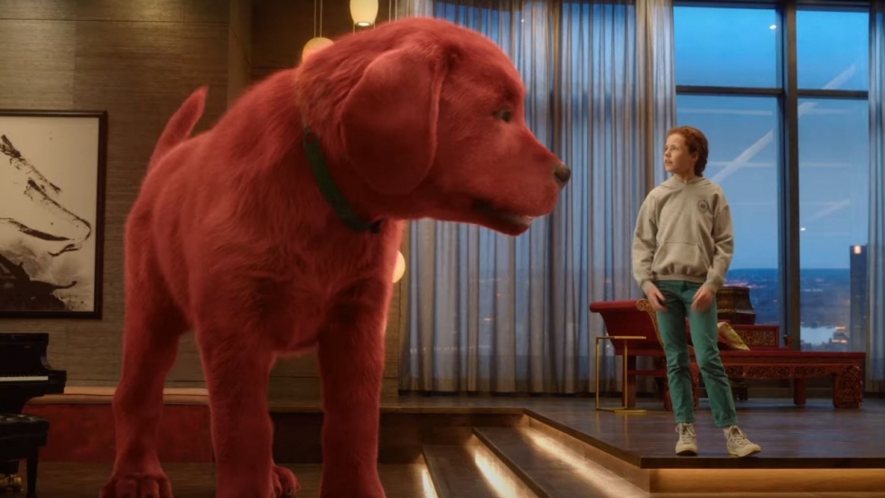 Enorme hond in grappige trailer 'Clifford The Big Red Dog'