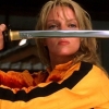 Uma Thurman haatte het iconische gele pak van The Bride in 'Kill Bill'