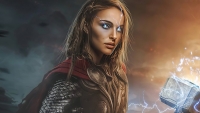 Goeiedag zeg! Natalie Portman toont afgetrainde biceps op 'Thor 4' setfoto's