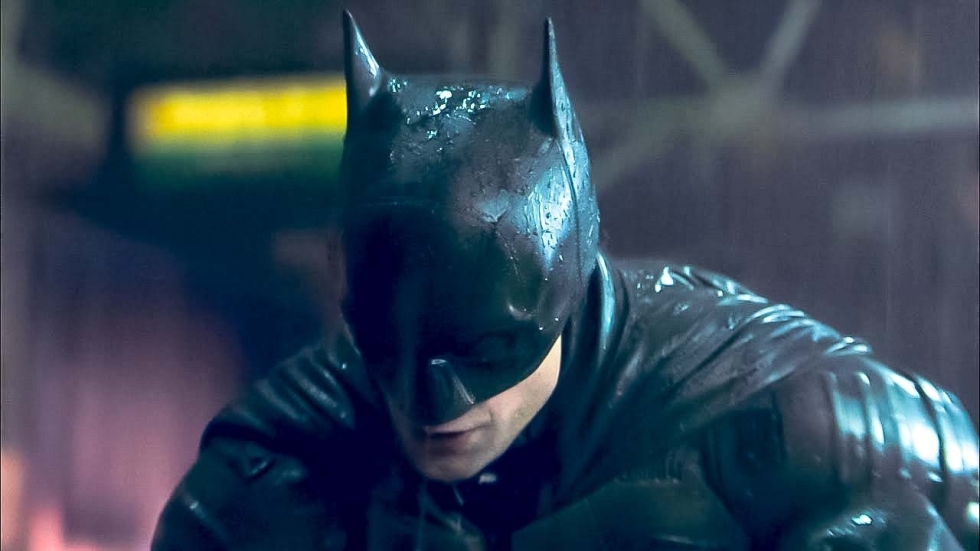 De Dark Knight van Robert Pattinson op poster 'The Batman'
