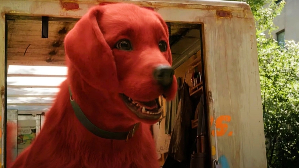 Gigantische rode hond in trailer 'Clifford The Big Red Dog'