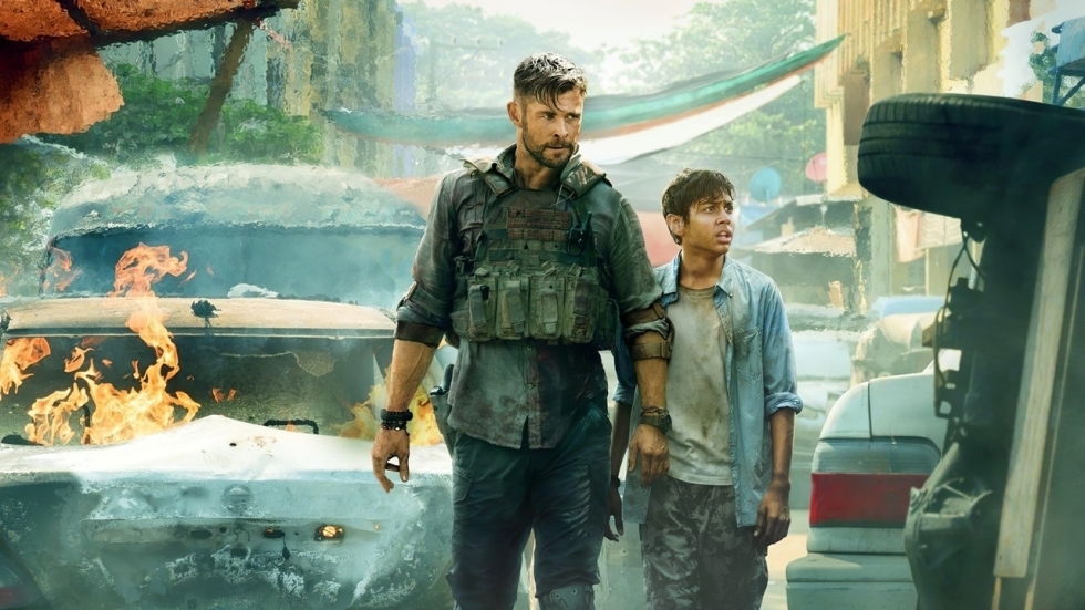 Chris Hemsworth bevriest op de set van Netflix-film 'Extraction 2'