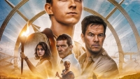 Officiële poster 'Uncharted' toont Tom Holland en Mark Wahlberg bij een scheepswrak