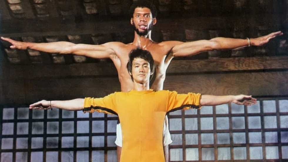 Bruce Lee was echt een ukkie vergeleken met boomlange Kareem Abdul-Jabbar