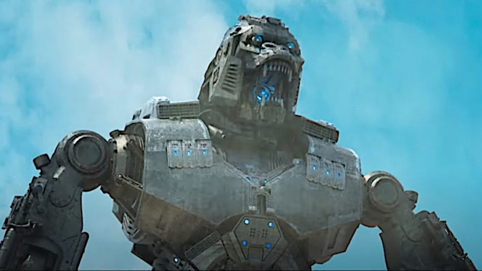 Bruut titanengevecht in trailer 'Ape vs. Mecha Ape'