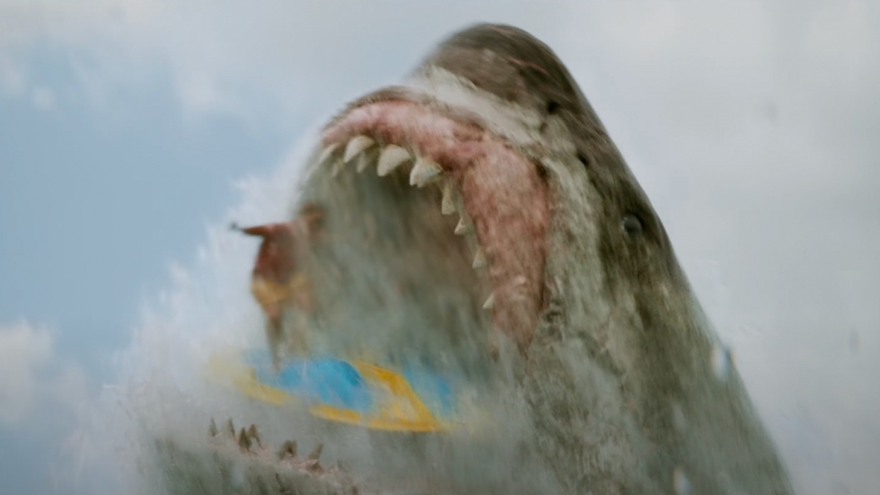 Een T-Rex en enorme zeemonsters in absurde trailer 'Meg 2: The Trench' met Jason Statham