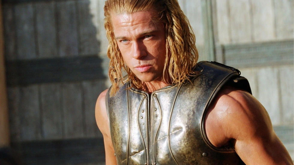 De speech van Brad Pitt in 'Troy' kan bijna niet slechter