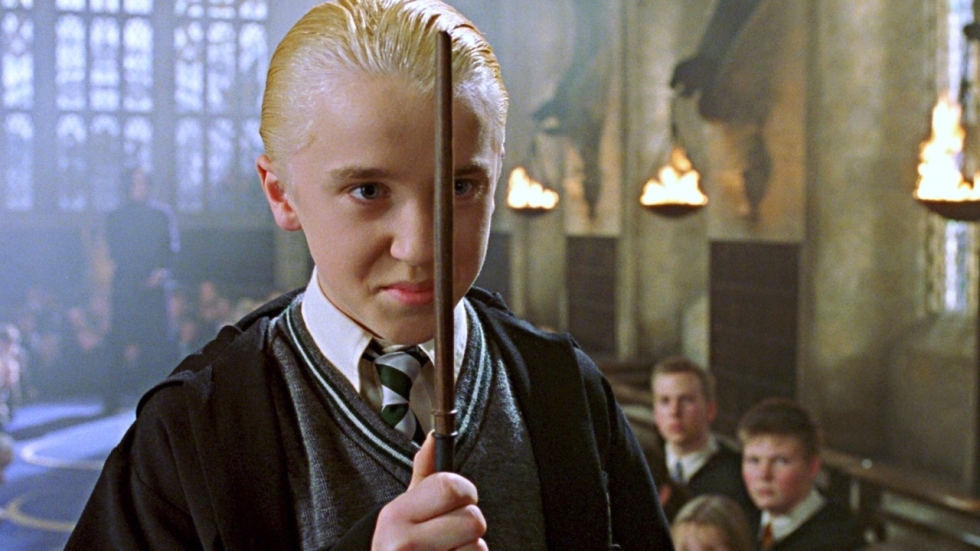 Deze geïmproviseerde 'Harry Potter'-scène van Tom Felton bleef in de film zitten