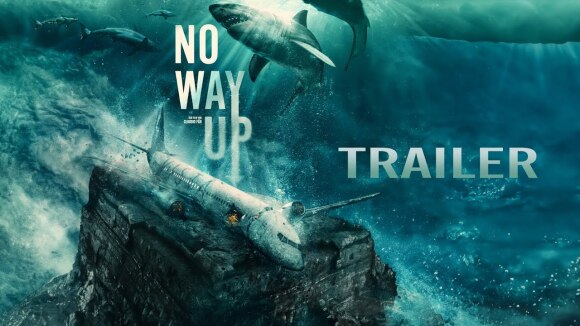 Haaien in een vliegtuig in trailer 'No Way Up'
